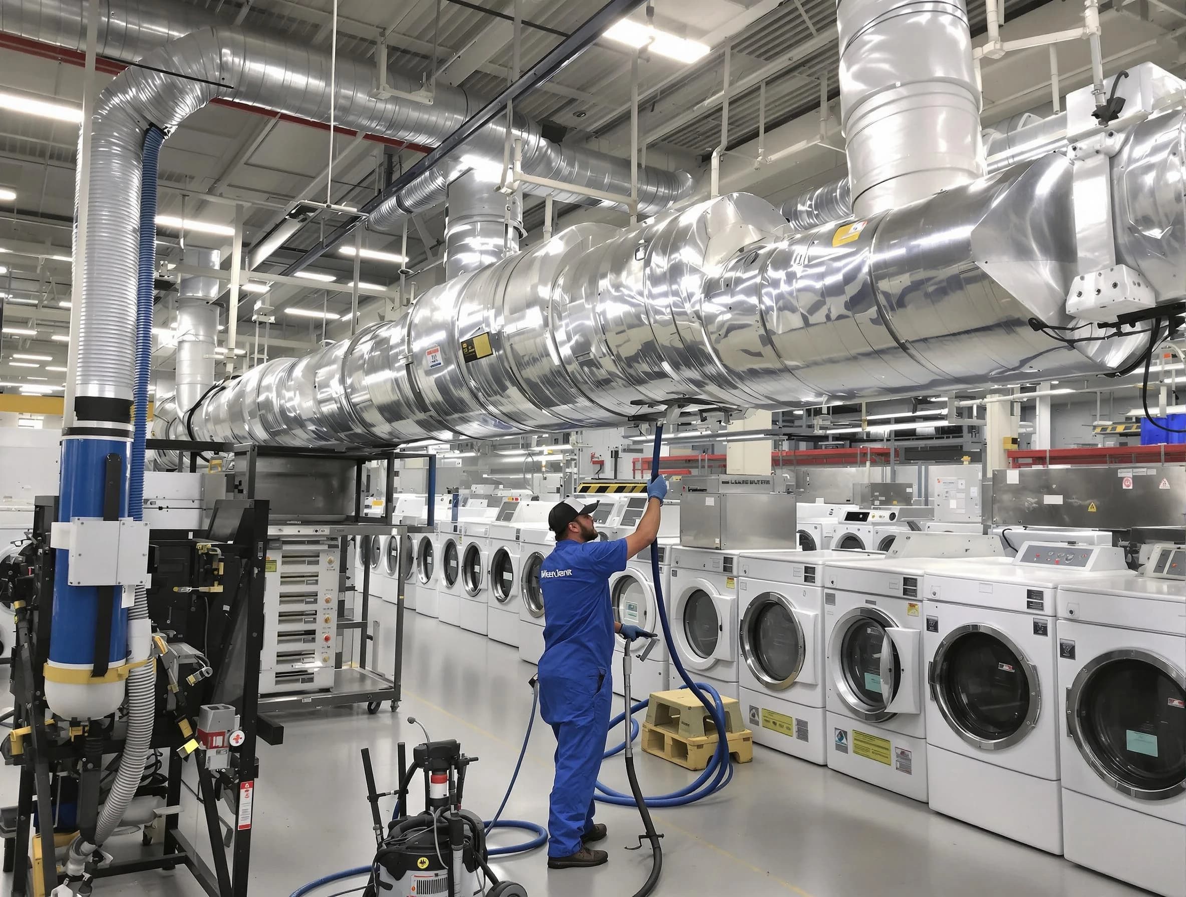 Highlands Ranch Dryer Vent Cleaning team performing heavy-duty industrial dryer vent cleaning in Highlands Ranch