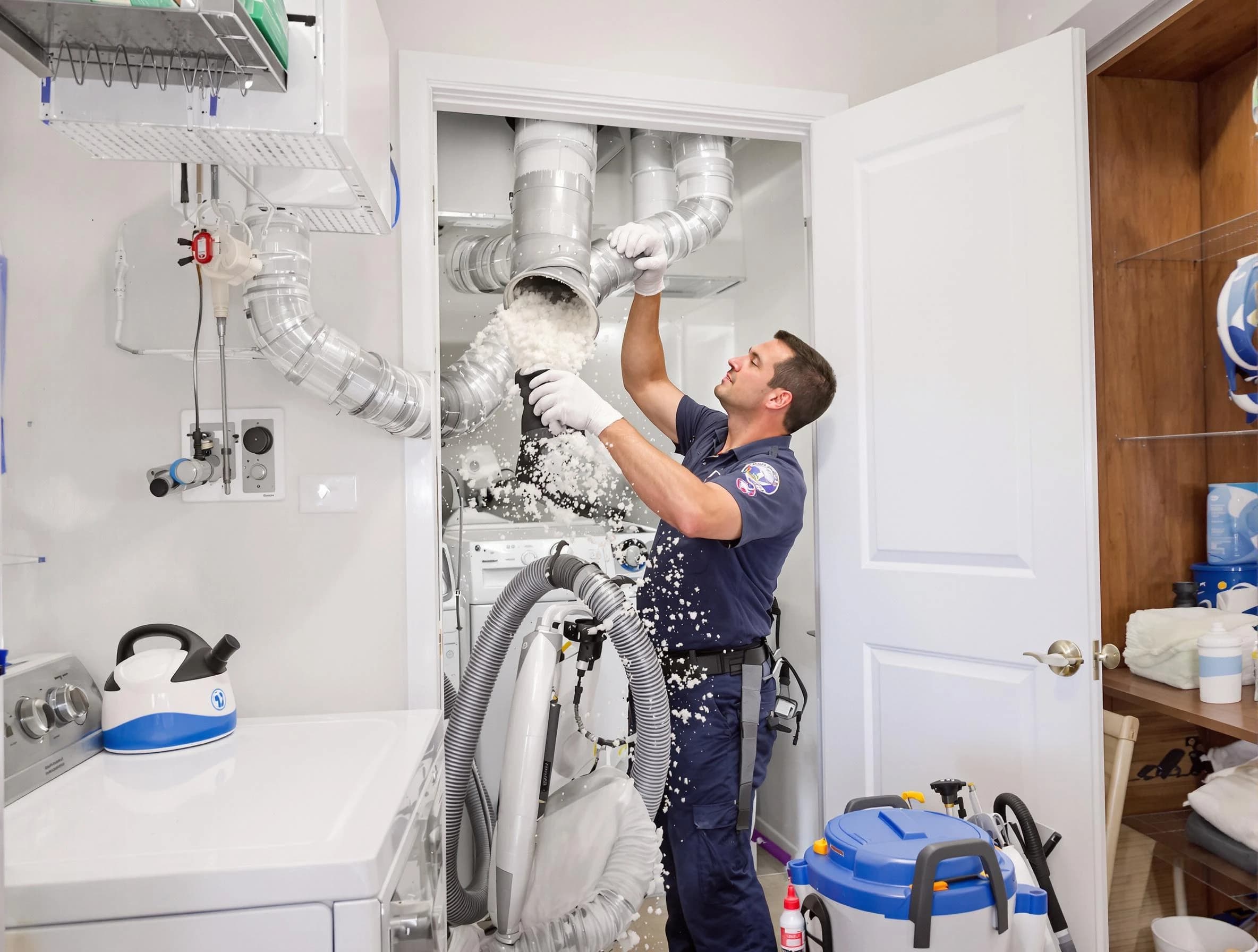 Highlands Ranch Dryer Vent Cleaning technician delivering thorough residential dryer vent cleaning service in Highlands Ranch