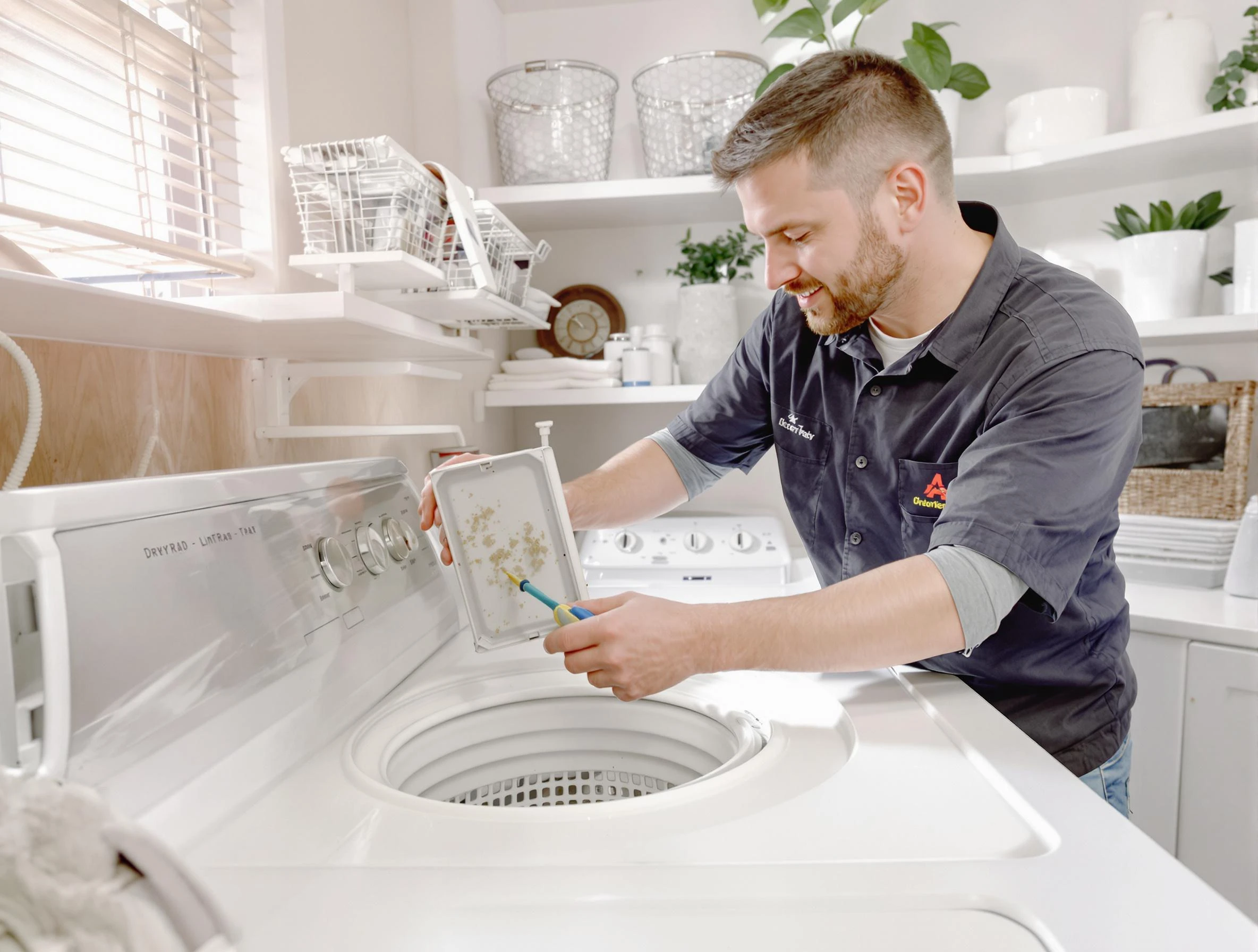 Cleaning Dryer Lint Trap in Highlands Ranch