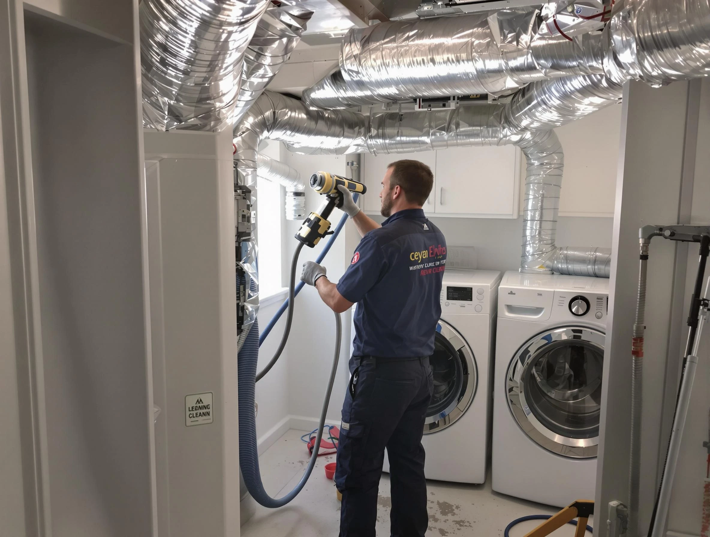 Highlands Ranch Dryer Vent Cleaning specialist using advanced equipment for thorough duct cleaning in Highlands Ranch